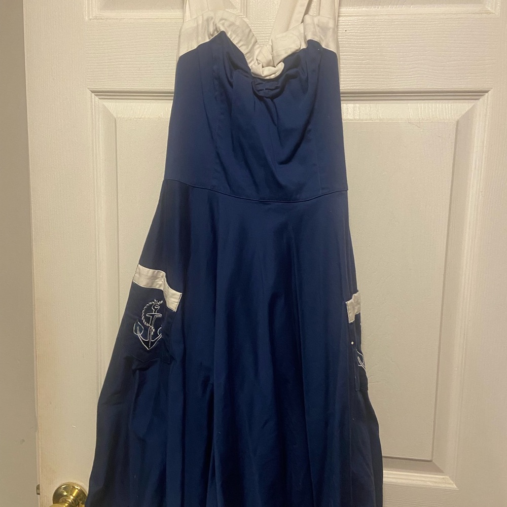 Vintage Hell Bunny Vixen Sailor Dress